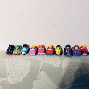 FISHER-PRICE Little People Cars Lot of 10 - Batman & Joker Wheelies Vehicle Boat